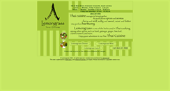 Desktop Screenshot of lemongrassthai.net